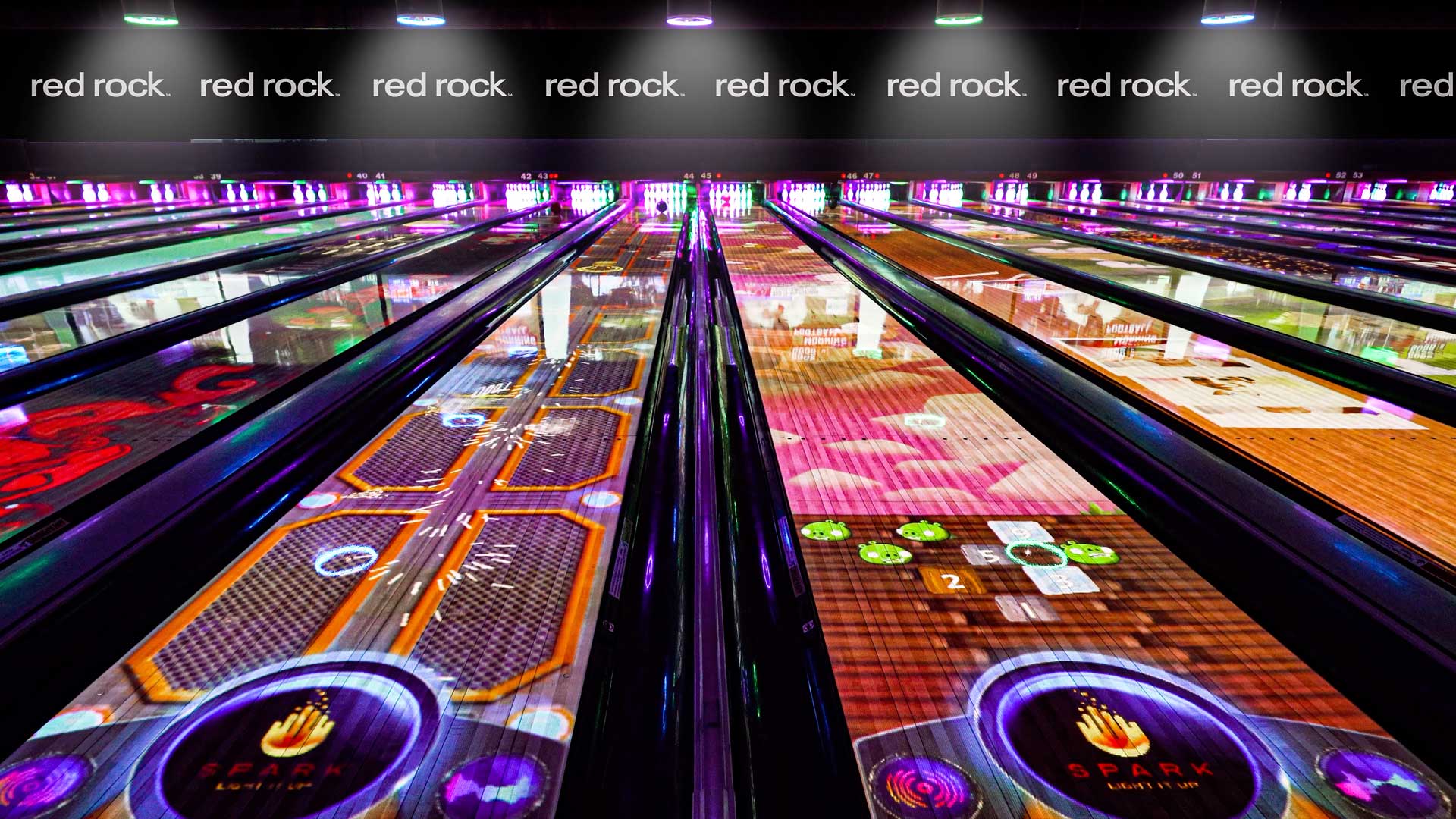 Red Rock Lanes bowling center at Red Rock Casino Resort and Spa